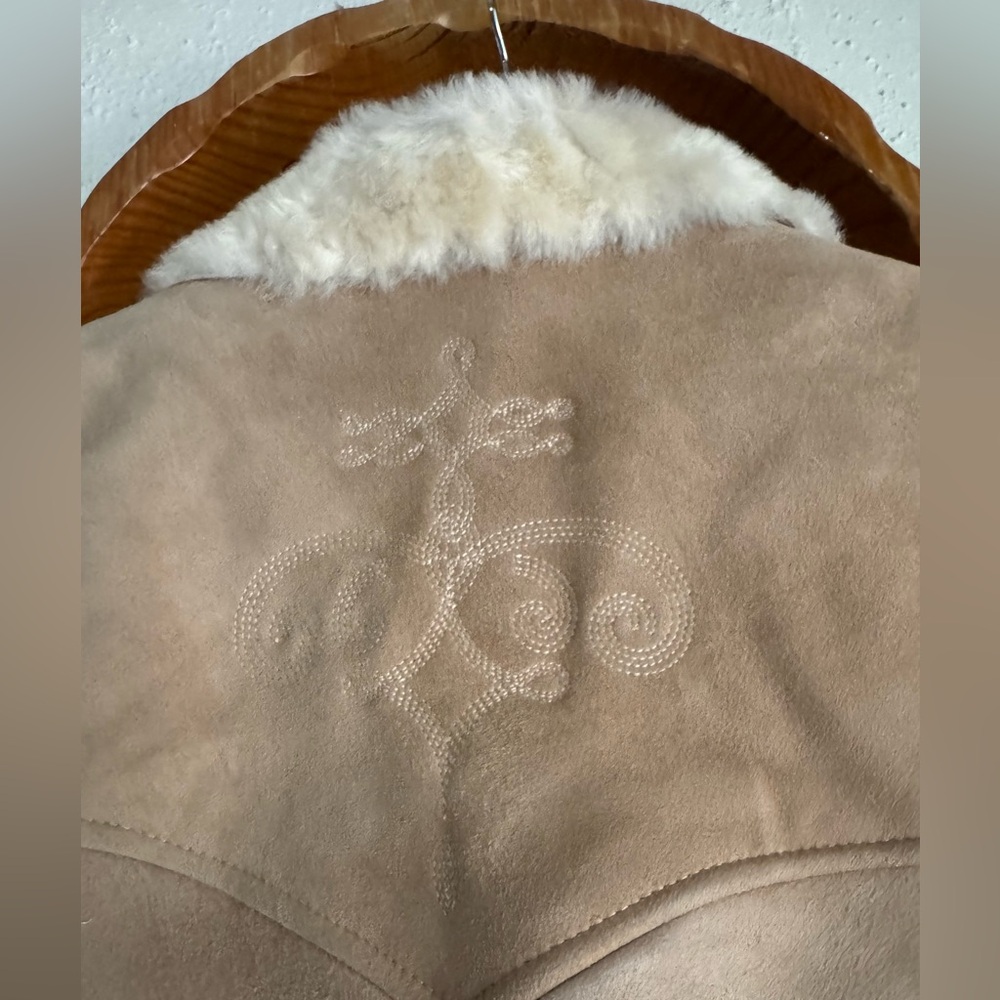 Double D Ranch Tan Suede Vest Size Small - Picture 8 of 11